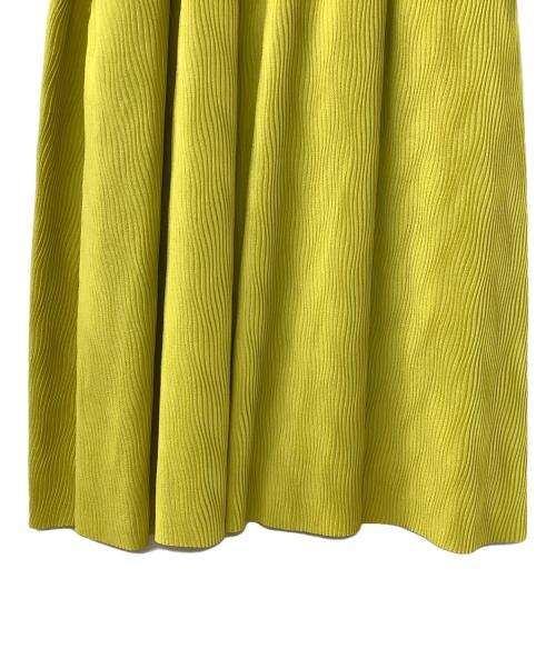 LE CIEL BLEU（ルシェルブルー）LE CIEL BLEU (ルシェルブルー) ロングスカート イエロー サイズ:38の古着・服飾アイテム