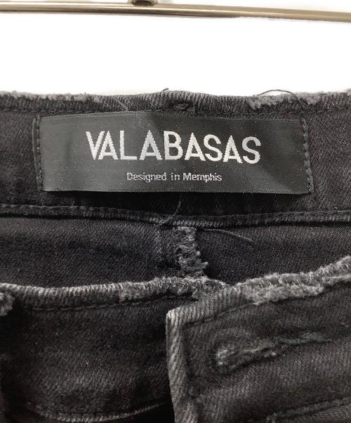 VALABASAS（バラバサス）VALABASAS (バラバサス) 切替しフレアデニムパンツ ブラック サイズ:32の古着・服飾アイテム