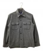 BROOKS BROTHERSブルックスブラザーズ）の古着「ウールメルトンシャツジャケット」｜グレー
