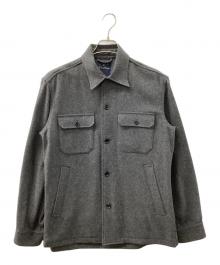 BROOKS BROTHERS（ブルックスブラザーズ）の古着「ウールメルトンシャツジャケット」｜グレー