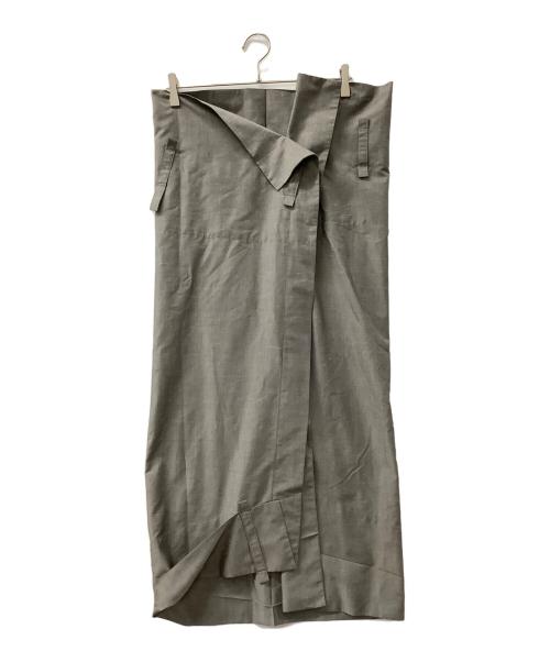 132 5. ISSEY MIYAKE（132 5. イッセイ ミヤケ）132 5. ISSEY MIYAKE (132 5. イッセイ ミヤケ) 変形スカート ライトグレー サイズ:3の古着・服飾アイテム