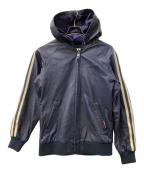 Schott SPORTS WEARショット スポーツ ウェア）の古着「ラムレザージャケット」｜ネイビー