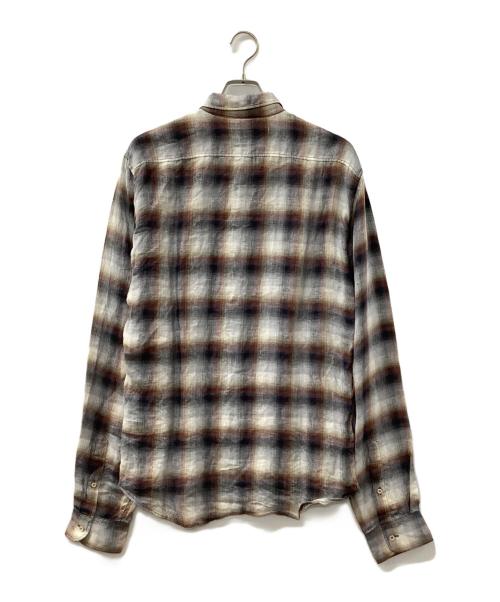 DSQUARED2（ディースクエアード）DSQUARED2 (ディースクエアード) チェックシャツ グレー サイズ:48の古着・服飾アイテム