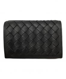 BOTTEGA VENETA（ボッテガベネタ）の古着「コンパクトウォレット」｜ブラック
