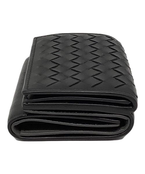BOTTEGA VENETA（ボッテガベネタ）BOTTEGA VENETA (ボッテガベネタ) コンパクトウォレット ブラックの古着・服飾アイテム