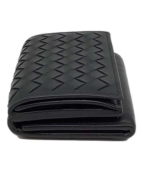 BOTTEGA VENETA（ボッテガベネタ）BOTTEGA VENETA (ボッテガベネタ) コンパクトウォレット ブラックの古着・服飾アイテム