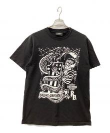 HARLEY-DAVIDSON（ハーレーダビッドソン）の古着「ラスティブッチャースネークTシャツ」｜ブラック