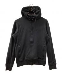 Y-3（ワイスリー）の古着「バックロゴジップパーカー」｜ブラック