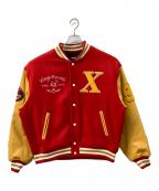 X-LARGEエクストララージ）の古着「スタジャン」｜レッド×イエロー