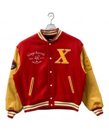 X-LARGE（エクストララージ）の古着「スタジャン」｜レッド×イエロー