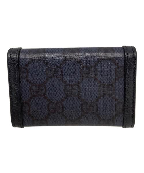 GUCCI（グッチ）GUCCI (グッチ) カードケース ネイビーの古着・服飾アイテム