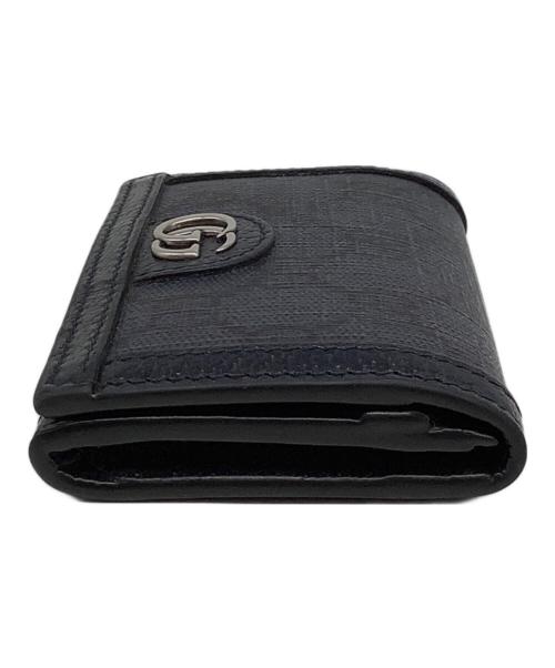 GUCCI（グッチ）GUCCI (グッチ) カードケース ネイビーの古着・服飾アイテム