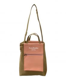 Acne studios（アクネ ストゥディオス）の古着「ペイパリーナイロントートバッグ」｜ブラウン×ピンク