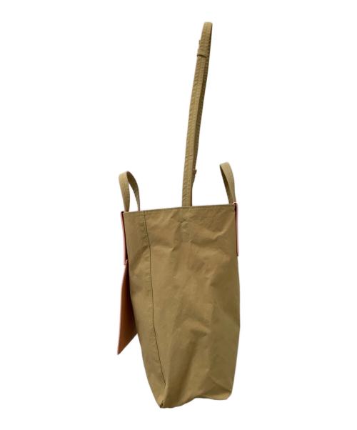 Acne studios（アクネ ストゥディオス）Acne studios (アクネ ストゥディオス) ペイパリーナイロントートバッグ ブラウン×ピンクの古着・服飾アイテム