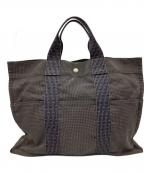 HERMESエルメス）の古着「ハンドバッグ」｜チャコールグレー