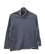 Poter Classicポータークラシック）の古着「タートルネックカットソー」｜ブルー×ネイビー