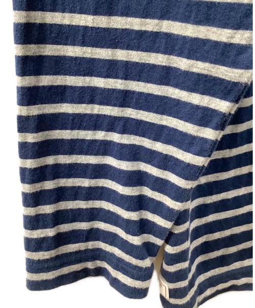 Poter Classic（ポータークラシック）Poter Classic (ポータークラシック) タートルネックカットソー ブルー×ネイビー サイズ:XLの古着・服飾アイテム