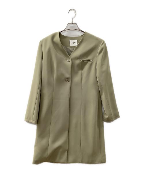 Ameri（アメリ）Ameri (アメリ) MANY WAY LAYERED PLEATS DRESS グリーン×ベージュ サイズ:Mの古着・服飾アイテム