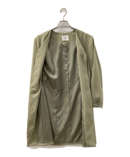 Ameri（アメリ）Ameri (アメリ) MANY WAY LAYERED PLEATS DRESS グリーン×ベージュ サイズ:Mの古着・服飾アイテム