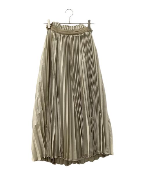 Ameri（アメリ）Ameri (アメリ) MANY WAY LAYERED PLEATS DRESS グリーン×ベージュ サイズ:Mの古着・服飾アイテム
