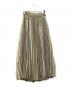 中古・古着 Ameri (アメリ) MANY WAY LAYERED PLEATS DRESS グリーン×ベージュ サイズ:M：10000円