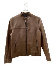 COACH（コーチ）の古着「シングルレザージャケット」｜ブラウン