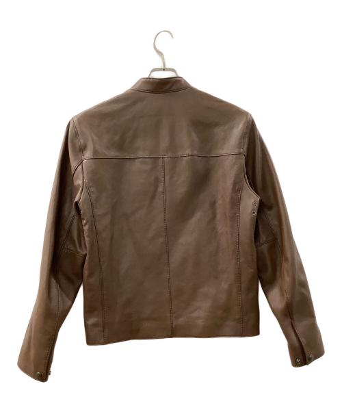 COACH（コーチ）COACH (コーチ) シングルレザージャケット ブラウン サイズ:Sの古着・服飾アイテム