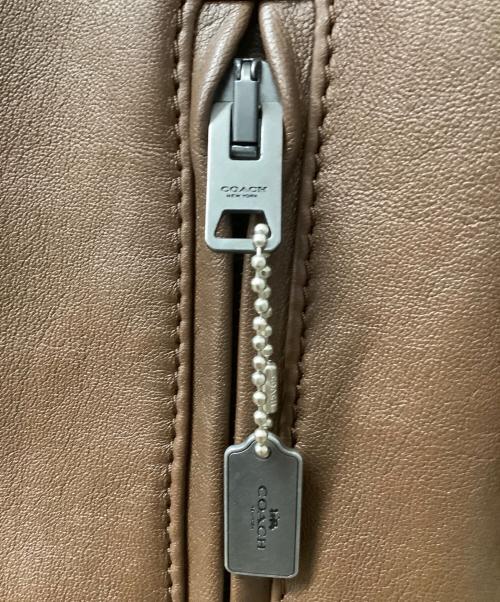 COACH（コーチ）COACH (コーチ) シングルレザージャケット ブラウン サイズ:Sの古着・服飾アイテム