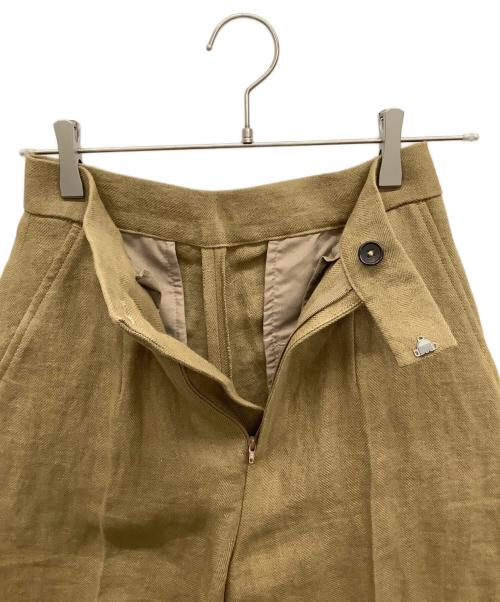 Curensology（カレンソロジー）Curensology (カレンソロジー) リネンショートパンツ ブラウン サイズ:36の古着・服飾アイテム