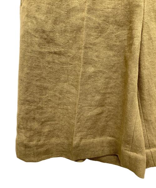 Curensology（カレンソロジー）Curensology (カレンソロジー) リネンショートパンツ ブラウン サイズ:36の古着・服飾アイテム