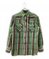 knackered（ナッカード）の古着「チェックシャツ」｜グリーン