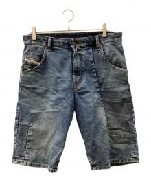 DIESEL（ディーゼル）の古着「ハーフデニムパンツ」｜インディゴ
