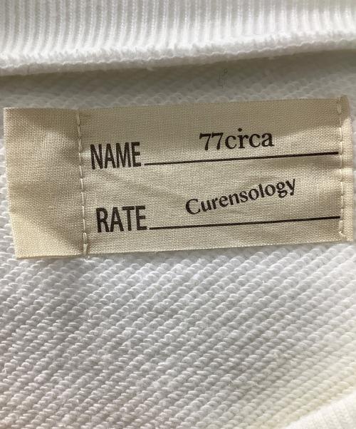 77circa（ナナナナサーカ）77circa (ナナナナサーカ) Curensology (カレンソロジー) スウェット ホワイト サイズ:-の古着・服飾アイテム
