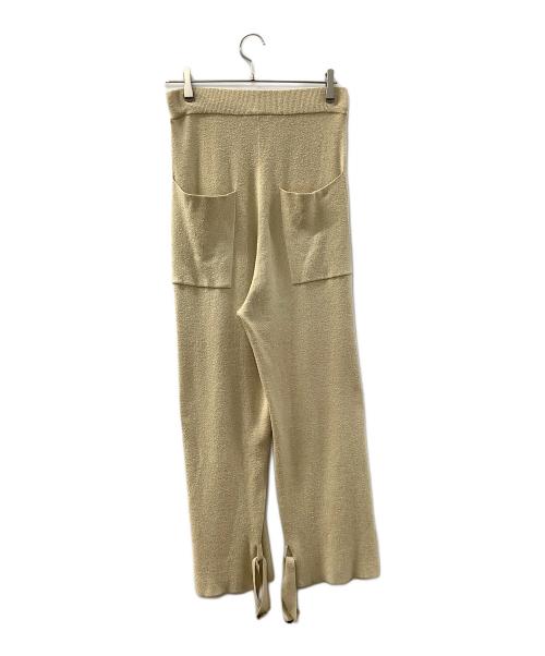 Curensology（カレンソロジー）Curensology (カレンソロジー) ブークレーニットパンツ ベージュ サイズ:Fの古着・服飾アイテム