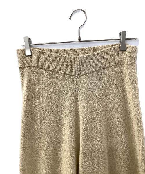 Curensology（カレンソロジー）Curensology (カレンソロジー) ブークレーニットパンツ ベージュ サイズ:Fの古着・服飾アイテム