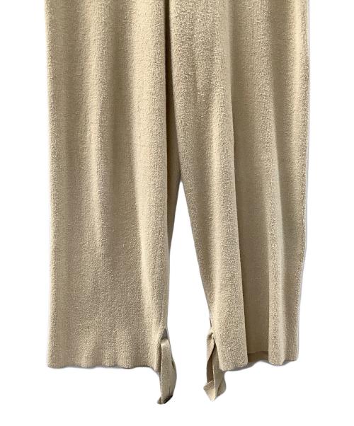 Curensology（カレンソロジー）Curensology (カレンソロジー) ブークレーニットパンツ ベージュ サイズ:Fの古着・服飾アイテム