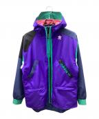 adidasアディダス）の古着「PT3 Karkaj Windbreaker」｜パープル×グリーン