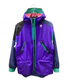 adidas（アディダス）の古着「PT3 Karkaj Windbreaker」｜パープル×グリーン