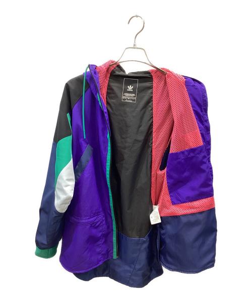 adidas（アディダス）adidas (アディダス) PT3 Karkaj Windbreaker パープル×グリーン サイズ:Sの古着・服飾アイテム