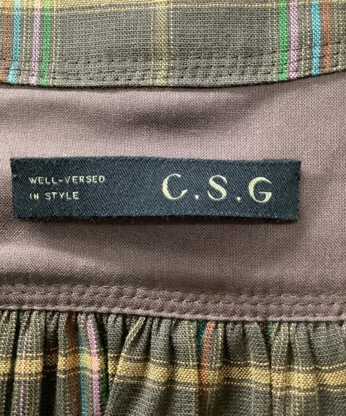 Curensology（カレンソロジー）Curensology (カレンソロジー) リネンギャザーop ブラウン サイズ:38 未使用品の古着・服飾アイテム