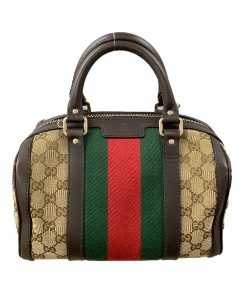 GUCCI（グッチ）GUCCI (グッチ) 2WAYミニボストンバッグ ベージュの古着・服飾アイテム