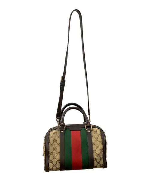 GUCCI（グッチ）GUCCI (グッチ) 2WAYミニボストンバッグ ベージュの古着・服飾アイテム