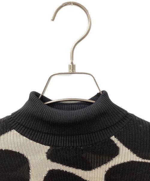 BURBERRY PRORSUM（バーバリープローサム）BURBERRY PRORSUM (バーバリープローサム) シルクニット ブラック×ホワイト サイズ:S 未使用品の古着・服飾アイテム