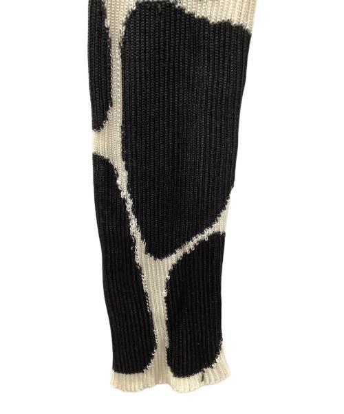 BURBERRY PRORSUM（バーバリープローサム）BURBERRY PRORSUM (バーバリープローサム) シルクニット ブラック×ホワイト サイズ:S 未使用品の古着・服飾アイテム