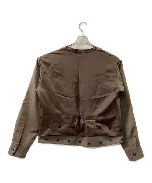 YUKI HASHIMOTO（ユウキハシモト）YUKI HASHIMOTO (ユウキハシモト) テーラードジャケット ブラウン サイズ:46の古着・服飾アイテム