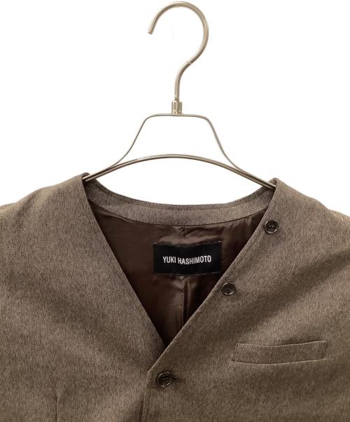 YUKI HASHIMOTO（ユウキハシモト）YUKI HASHIMOTO (ユウキハシモト) テーラードジャケット ブラウン サイズ:46の古着・服飾アイテム