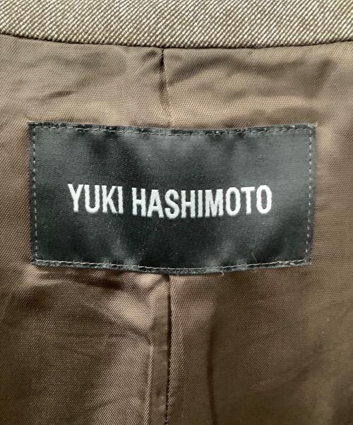 YUKI HASHIMOTO（ユウキハシモト）YUKI HASHIMOTO (ユウキハシモト) テーラードジャケット ブラウン サイズ:46の古着・服飾アイテム