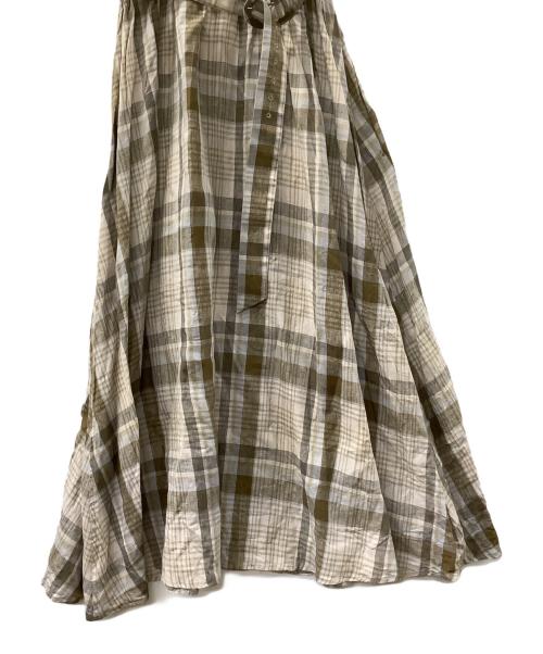 BLUEBIRD BOULEVARD（ブルーバードブルバード）BLUEBIRD BOULEVARD (ブルーバードブルバード) ノースリーブワンピース ベージュ サイズ:Mの古着・服飾アイテム