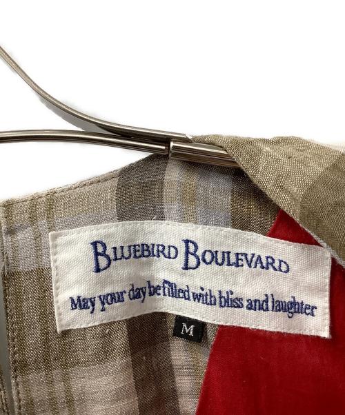 BLUEBIRD BOULEVARD（ブルーバードブルバード）BLUEBIRD BOULEVARD (ブルーバードブルバード) ノースリーブワンピース ベージュ サイズ:Mの古着・服飾アイテム