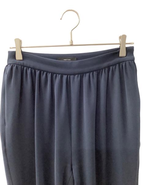 YOKO CHAN（ヨーコチャン）YOKO CHAN (ヨーコチャン) ハイウェストギャザーパンツ ネイビー サイズ:40の古着・服飾アイテム